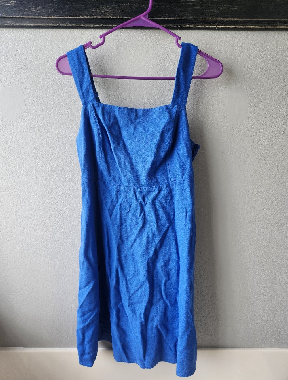 SO Electric Blue Smocked Top